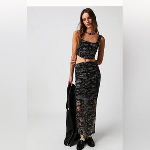 Free People Galaxy Corset Set